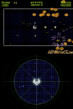Geometry Wars Galaxies screenshot 3 for Nintendo DS
